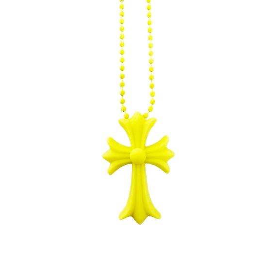 Chrome Hearts ラバーネックレス イエロー CHROME HEARTS（クロムハーツ） CHROME HEARTS RUBBER CH CRS SML