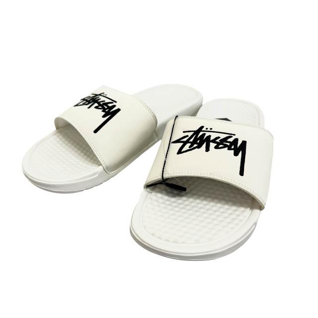 NIKE（ナイキ） ×STUSSY ステューシー BENASSI SLIDE SANDAL SAIL