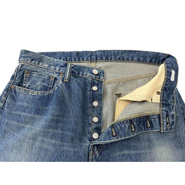 A.PRESSE アプレッセ 22AW Washed Denim Wide Pants ウォッシュド デニム ワイド パンツ 22AAP-04-05H 32 インディゴ ブルー 260419 メンズの画像