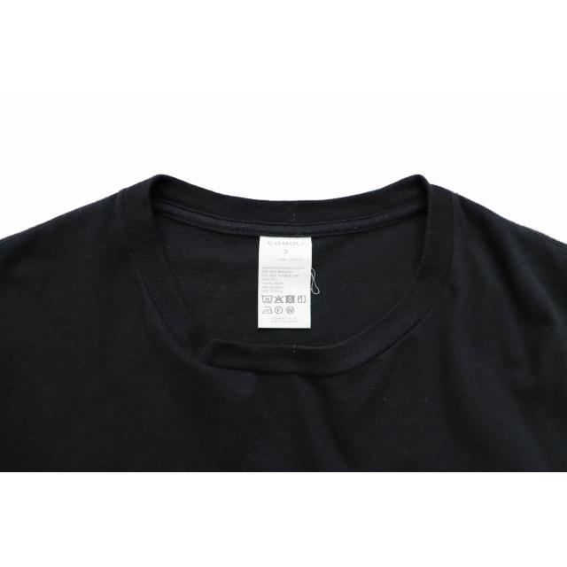 コモリ COMOLI 25SS サープラス Tシャツ B01-05020 3 黒 ブラック 