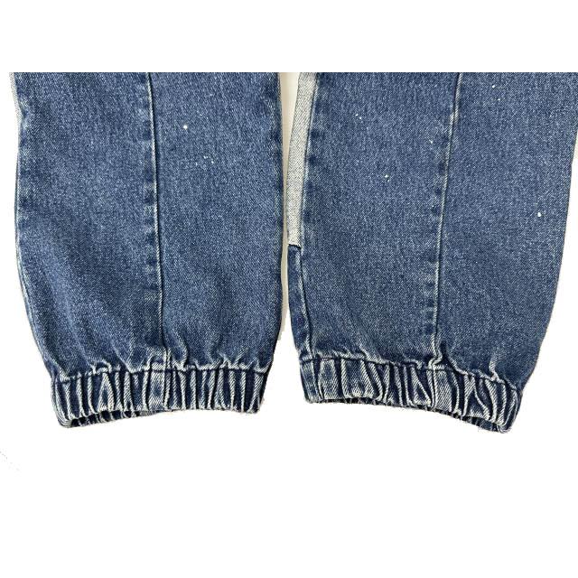 SAPEur サプール Denim Track Pants ヴィンテージ加工 ロゴ刺繍 デニム