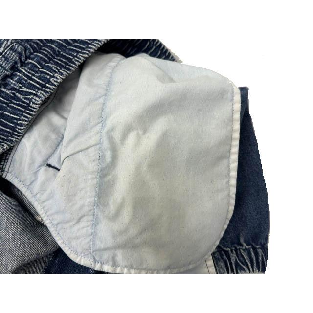 SAPEur サプール Denim Track Pants ヴィンテージ加工 ロゴ刺繍 デニム