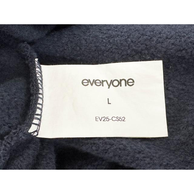 everyone エブリワン Logo Crewneck Sweat Navy ロゴ プリント クルー