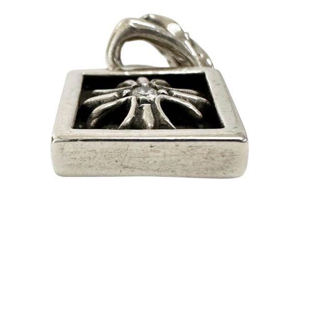 クロムハーツ CHROME HEARTS FRAMED CH PLUS A/1DIA フレームド CH プラス クロス アフター 1 ダイヤ チャーム トップ SILVER 925 シルバーの画像