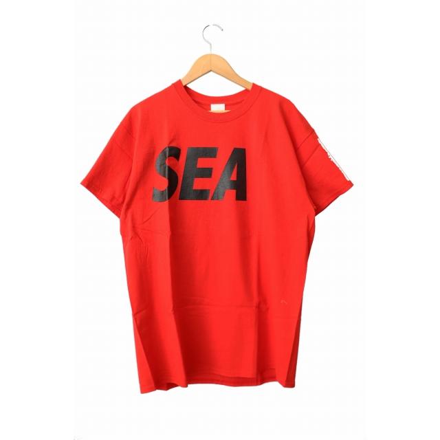 wind and sea ウィンダンシー T-SHIRT 赤色 ウィンダンシー WIND AND SEA Printed T-shirt プリント 半袖 Tシャツ
