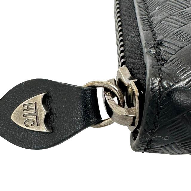 エイチティーシー HTC STUDDED SMALL ZIP WALLET スタッズ スモール ジップ ウォレット レザー コインケース 黒ブラック ▲■260505 メンズ |  | 06