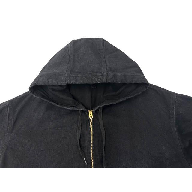 コモリ COMOLI 25AW ブラック デニム ジップ パーカー ジャケット C03