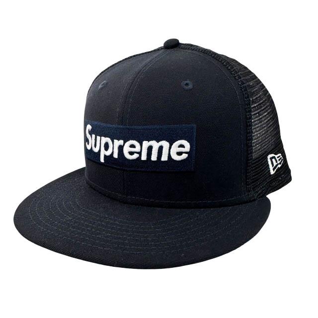 シュプリーム ×ニューエラ 23SS ボックス ロゴ メッシュ キャップ 紺▲ Supreme（シュプリーム） ×NEWERA ニューエラ 23SS Box Logo Mesh Back