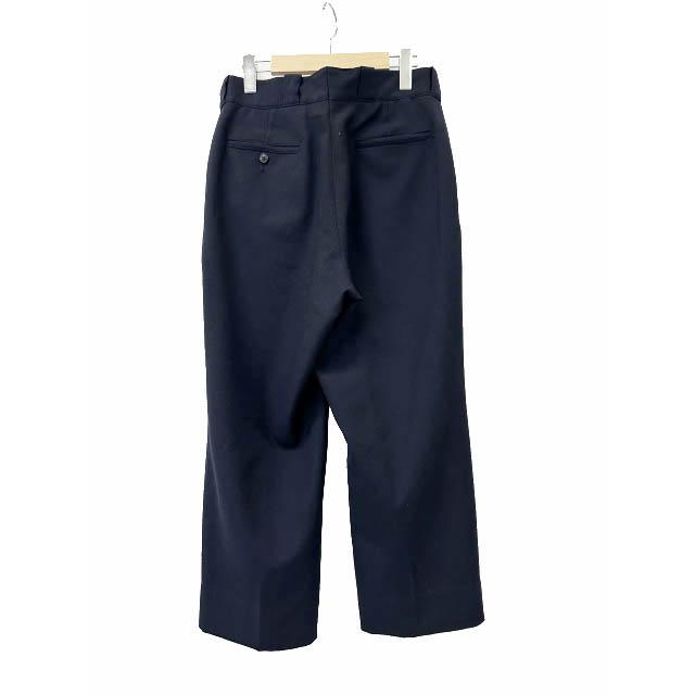 コモリ COMOLI 24AW ウール サージ パンツ A03-03023 2 紺ネイビー