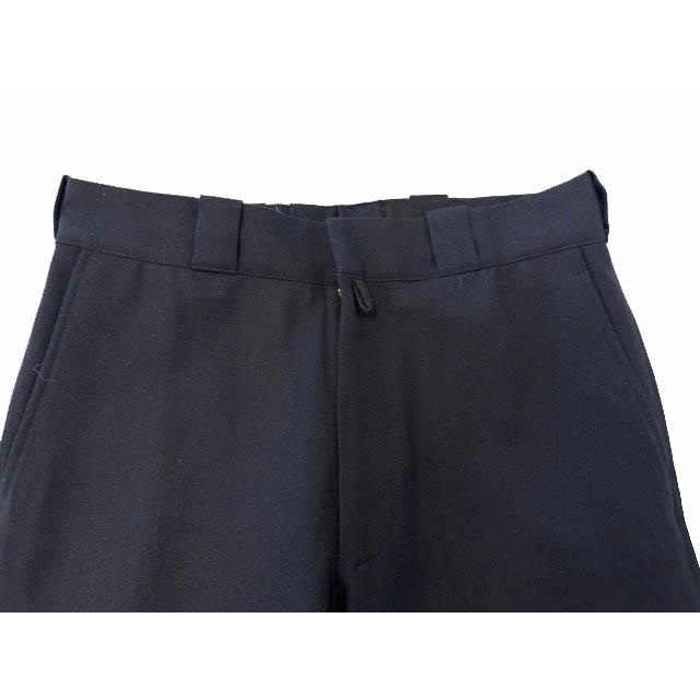 コモリ COMOLI 24AW ウール サージ パンツ A03-03023 2 紺ネイビー