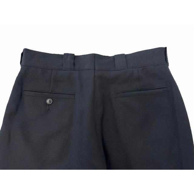 コモリ COMOLI 24AW ウール サージ パンツ A03-03023 2 紺ネイビー