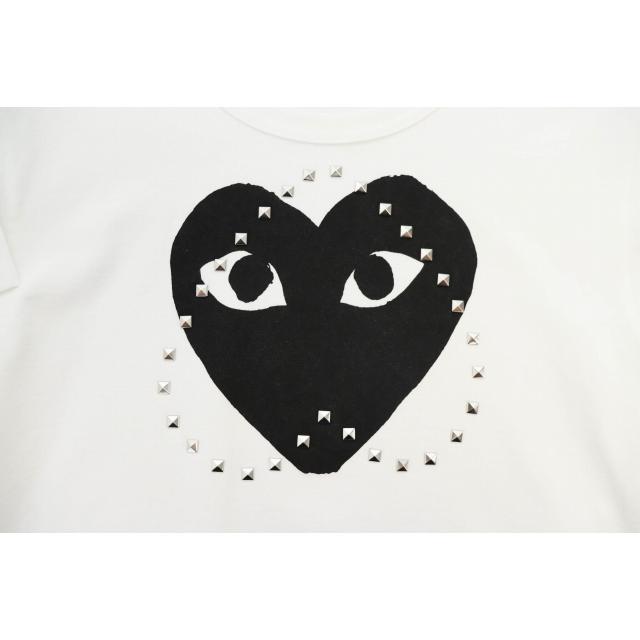 コムデギャルソン COMME des GARCONS PLAY スタッズ ハート 半袖 T