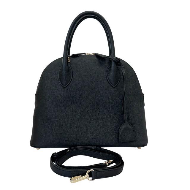 美品　BONAVENTURA エマ28 2way ハンドバッグ　ブラック ボナベンチュラ BONAVENTURA Emma エマ 28 シュリンク レザー 2WAY