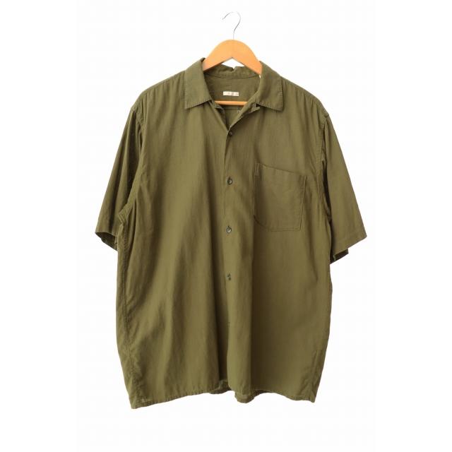 comoli ベタシャン オープンカラーシャツ olive オリーブ コモリ COMOLI 21SS ベタシャン オープンカラー 半袖 シャツ 2