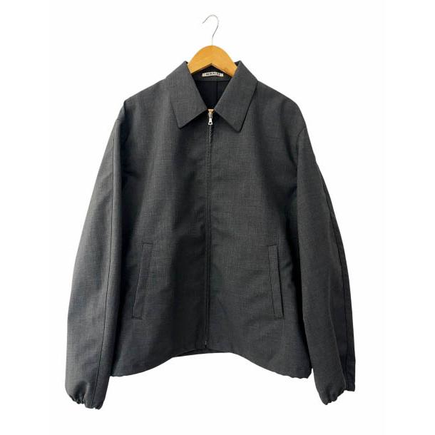 オーラリー AURALEE 26SS Bonded Tropical Wool Zip Blouson ボンデッド トロピカル ウール ジップ ブルゾン ジャケット A26SB02WB 5 チャ | 