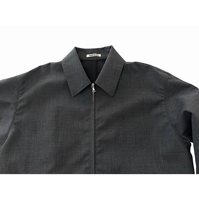 オーラリー AURALEE 26SS Bonded Tropical Wool Zip Blouson ボンデッド トロピカル ウール ジップ ブルゾン ジャケット A26SB02WB 5 チャ |  | 02