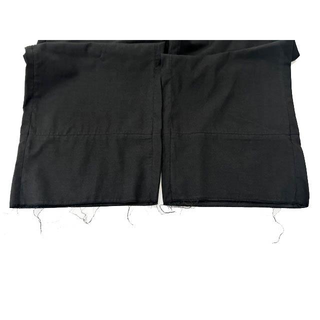 ANCELLM アンセルム 26SS L/C TUCK EASY PANTS BLACK カットオフ