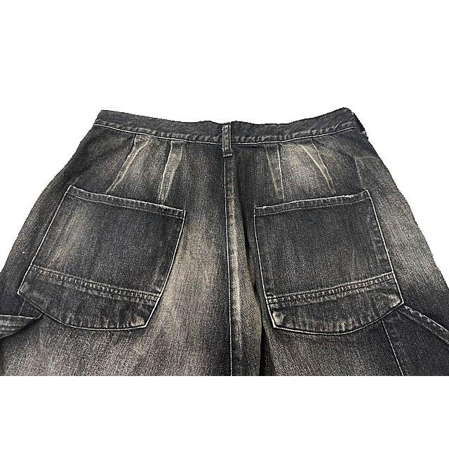 ANCELLM アンセルム 26SS DENIM PAINTER SHORTS BLACK ペインター