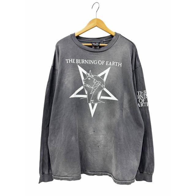 【希少・美品】SAINT MICHAEL セントマイケル ロングスリーブTシャツ セントマイケル SAINTMICHAEL 23AW LS TEE BURN OF EARTH プリント