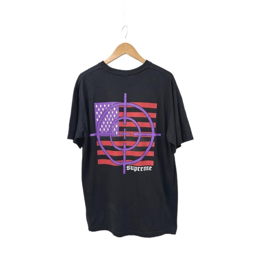 【超人気モデル!!】シュプリーム センター刺繍ロゴ ビジュー Tシャツ M 黒 Supreme（シュプリーム） SUPREME 25AW Target Tee Black プリント