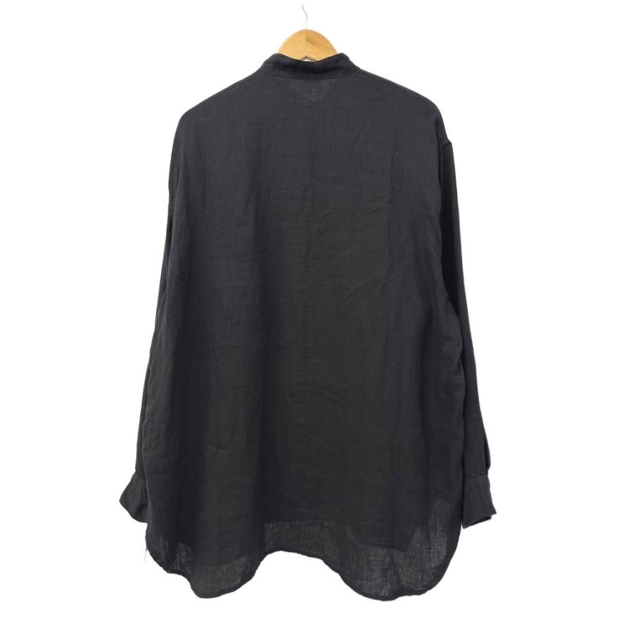 コモリ COMOLI 26SS リネン 麻 Wクロス プルオーバー 長袖シャツ D01