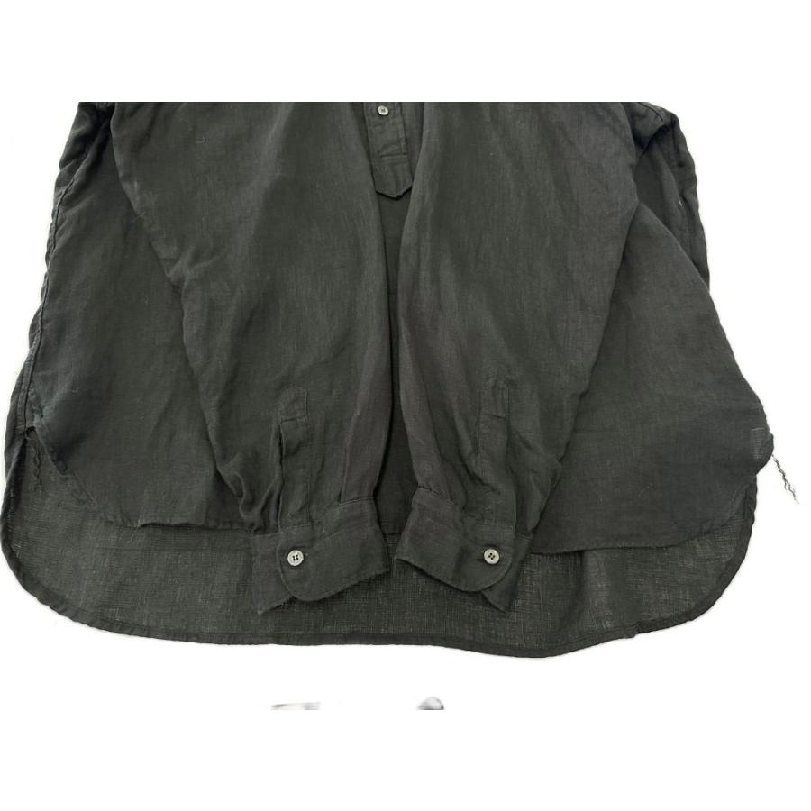 コモリ COMOLI 26SS リネン 麻 Wクロス プルオーバー 長袖シャツ D01