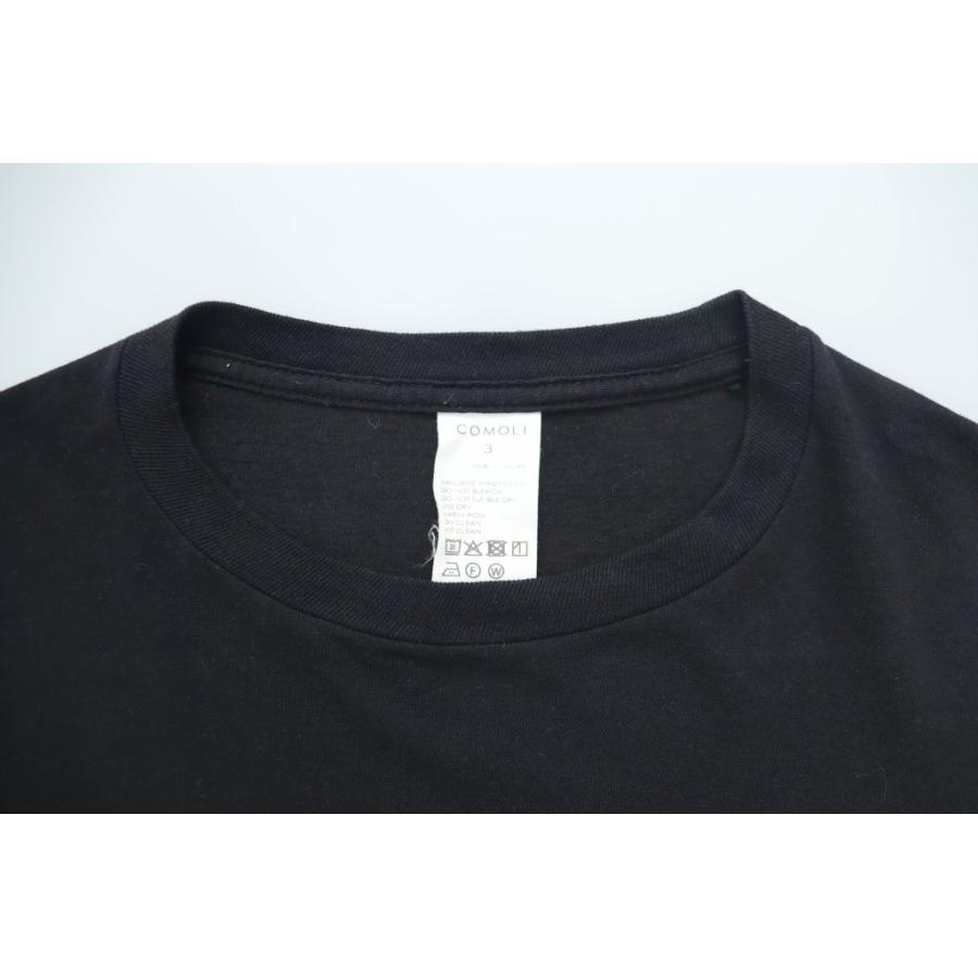 コモリ COMOLI 26SS サープラス 長袖 Tシャツ D01-05026 3 黒 ブラック