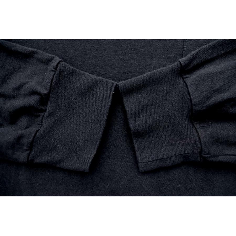 コモリ COMOLI 26SS サープラス 長袖 Tシャツ D01-05026 3 黒 ブラック