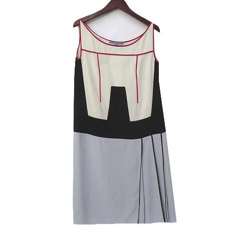 在庫限りッ アウトレット 中古 プラダ Prada ワンピース 38 S アイボリー グレー ノースリーブ パイピング プリーツ レディース ベクトル 古着 036 ブランド古着販売のベクトル 通販 Yahoo ショッピング 取寄品 Bonusvulkanvegasde