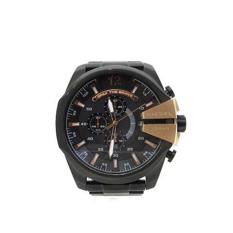 Seal限定商品 中古 ディーゼル Diesel 腕時計 黒 ブラック メガチーフ Mega Chief クォーツ Dz4309 美品 メンズ ベクトル 古着 高速配送 Lespakigali Com