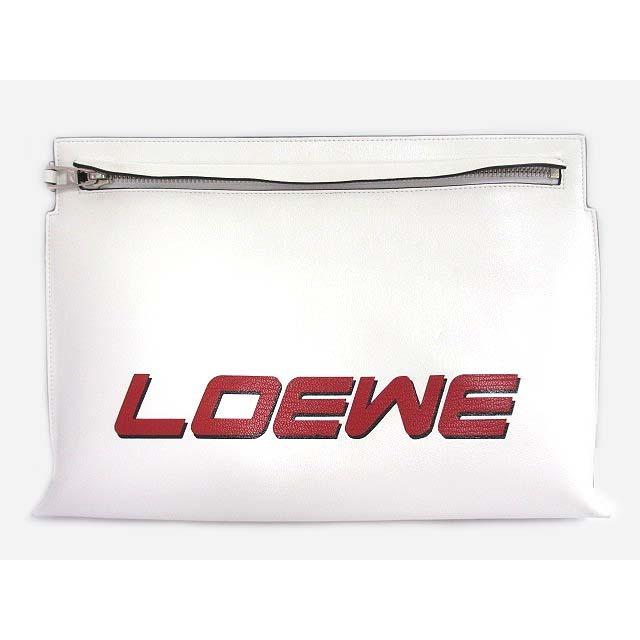人気ショップ クラッチ Loewe 中古 ロエベ セ バッグ クラッチ Loewe 中古 ロエベ Loewe バッグ 古着 ベクトル レディース メンズ ロゴ レザー ホワイト 白 セカンドバッグ バッグ Postetelecom Gouv Cg