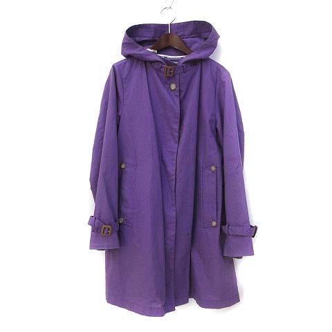 マッキントッシュ Mackintosh ロング コート 36 S 紫 パープル リネン フード付 比翼ボタン 無地 シンプル レディース 036 ブランド古着販売のベクトル 通販 Yahoo ショッピング