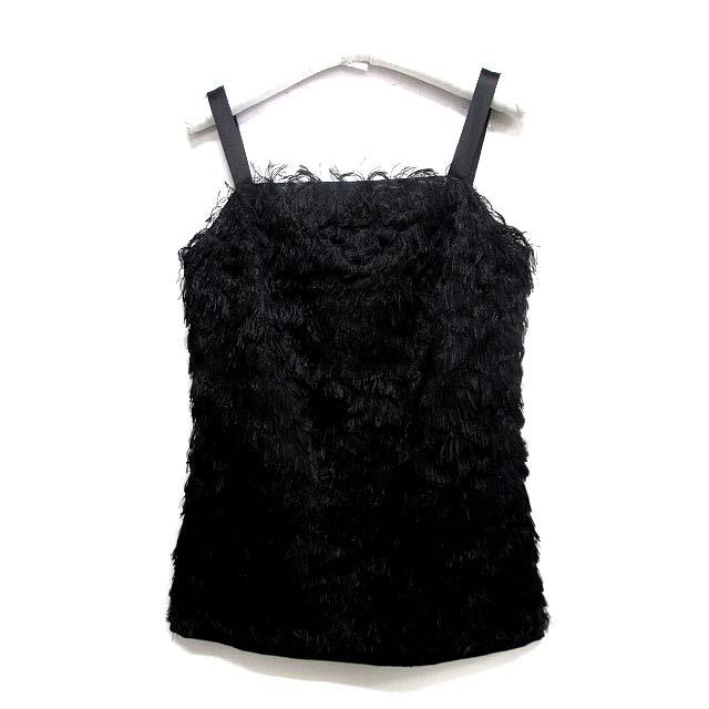 新品超特価 未使用品 メゾンマルジェラ 4 ノースリーブ カットソー 40 黒 ブラック シルク混 フリンジ ラメ S51nc0433 S471 17ss レディース ベクトル 古着 公式ファッション通販 Www Superavila Com
