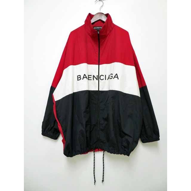 balenciaga track jacket red