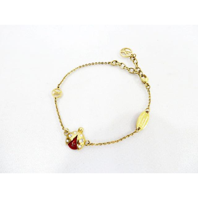超美品 中古 ルイヴィトン Louis Vuitton M Ladybug てんとう虫 ブレスレット ブランド古着ベクトル 1102 レディース ベクトル 古着 限定製作 Www Skylanceronline Com