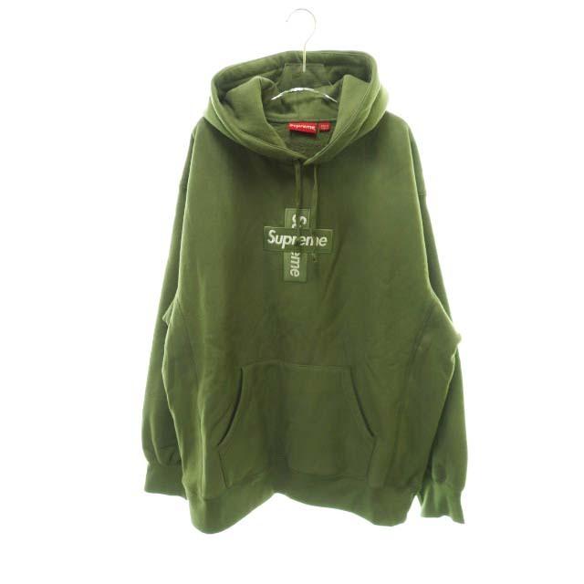 初売り Logo Box Cross aw Supreme 中古 シュプリーム Bo Cross aw Supreme 中古 シュプリーム Supreme Hooded メンズ Xl ブランド古着ベクトル プルオーバー スウェット Sweatshirt トップス