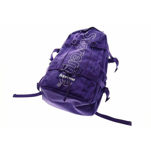 新品 特典付き シュプリーム Supreme 18aw Backpack ナイロン ロゴ プリント バックパック 紫 Free ブランド古着ベクトル メンズ ベクトル 古着 公式価格の対象 Www Superavila Com