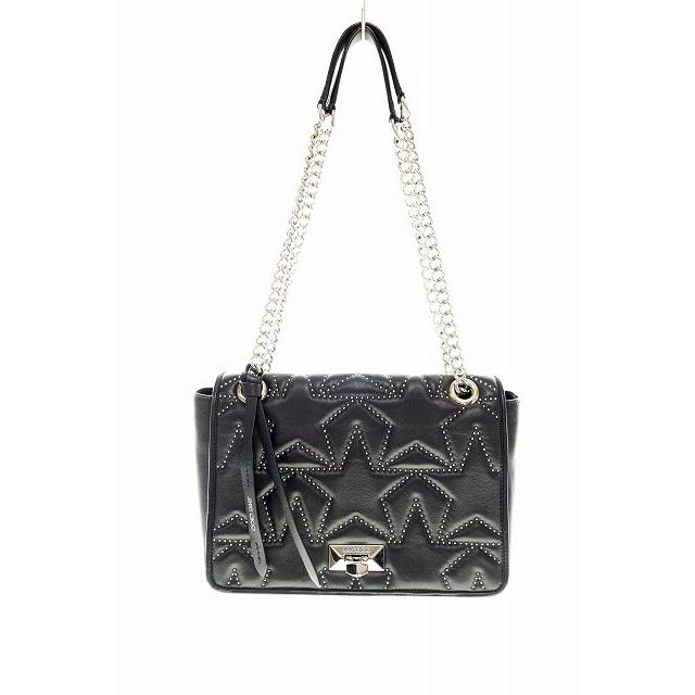 ジミーチュウ スタッズ ヘリア 肩掛け 斜め掛け チェーンショルダーバッグ-