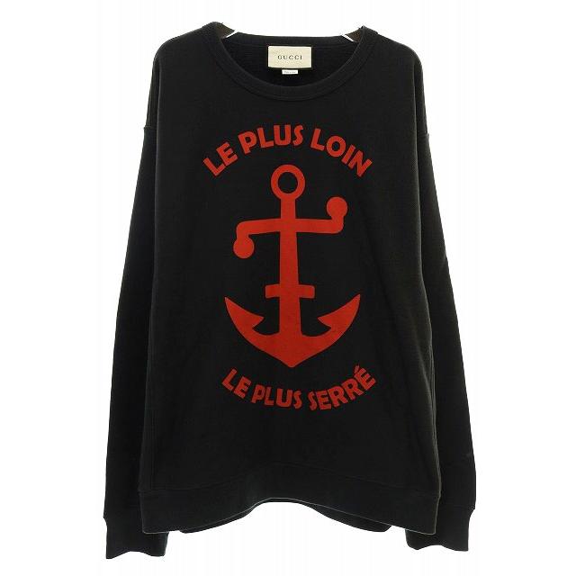 グッチ GUCCI 20SS HEAVY COTTON JERSEY SWEATSHIRT アンカー プリント