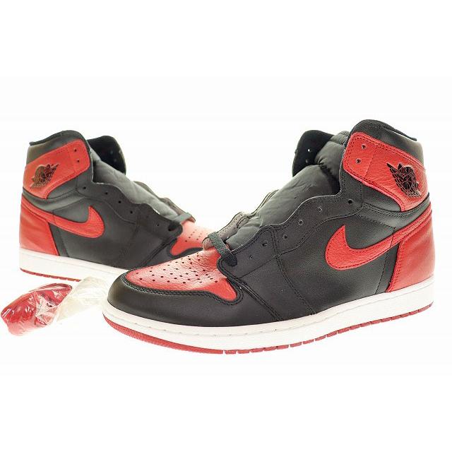 未使用品 ナイキ NIKE AIR JORDAN 1 RETRO HIGH OG BANNED 2016 29.5cm