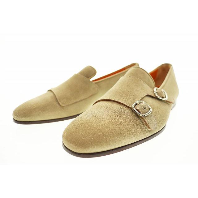 お買得！】 美品 CORDWAINER ダブルモンク スエード ブラウン 25.5cm