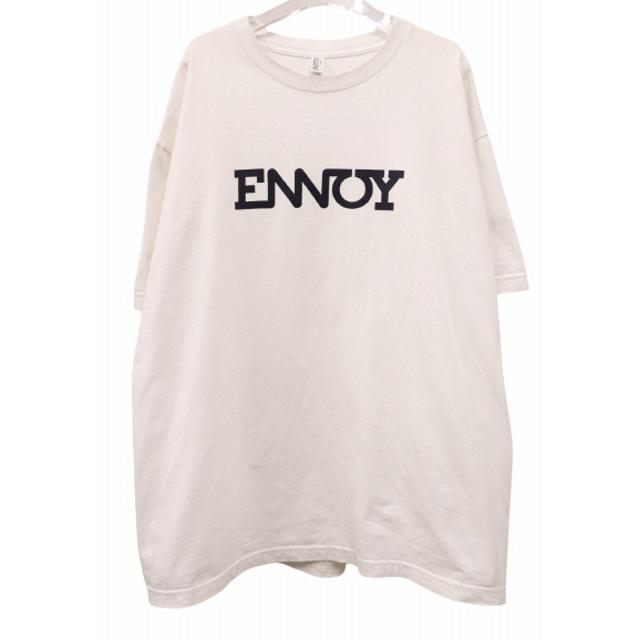 ENNOY エンノイ 希少 初期 ロゴ プリント 半袖 Tシャツ ホワイト XL
