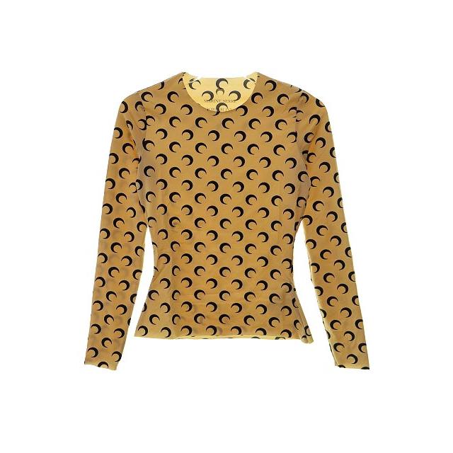 MARINE SERRE マリーン セル 22AW SECOND SKIN MOON TOP カットソーXS