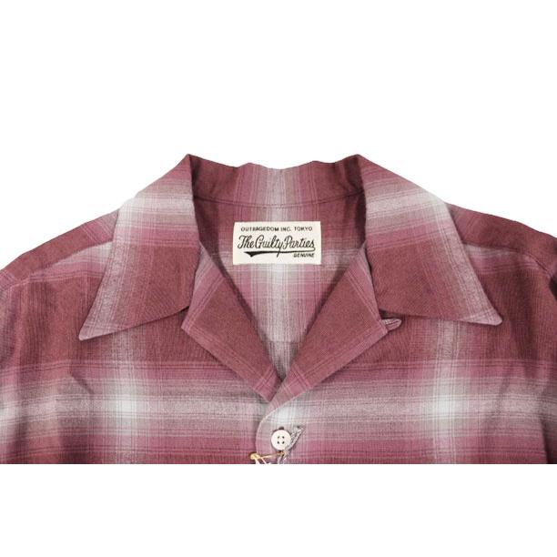 ワコマリア WACKO MARIA 22AW OMBRE CHECK OPEN COLLAR SHIRT L/S D