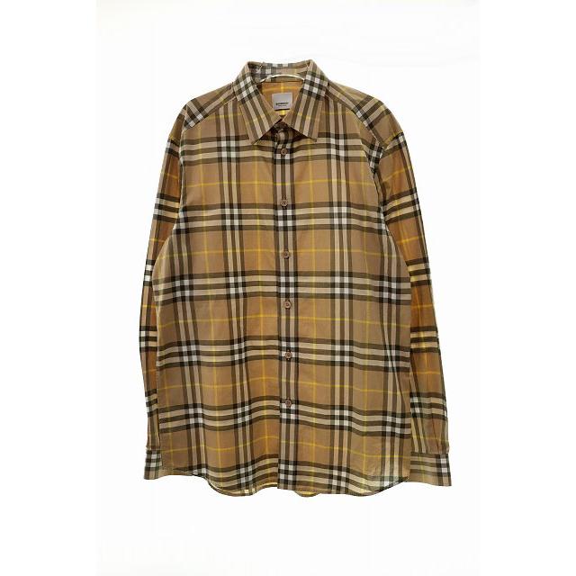 バーバリー BURBERRY 8055492 ベージュ コットン 長袖 シャツ L  