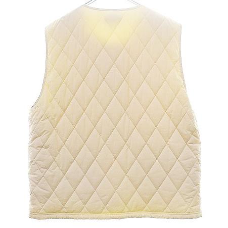 Stussy XL アイボリー キルティングベスト