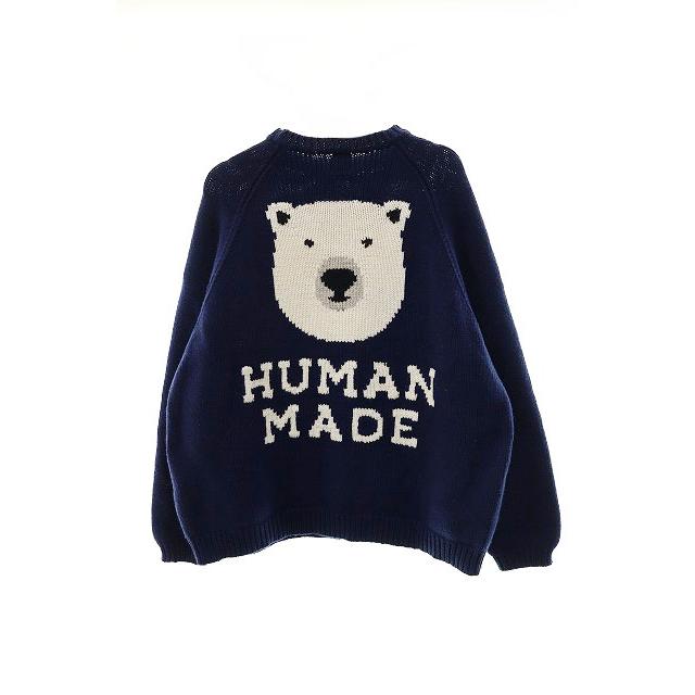 ヒューマンメイド HUMAN MADE RAGLAN SLEEVE KNIT 白熊 ニット 