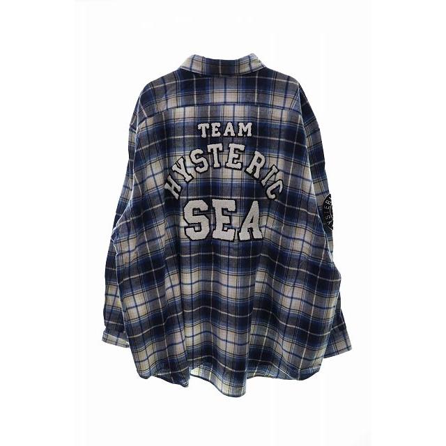ウィンダンシー WIND AND SEA HYSTERIC GLAMOUR X WDS CHECK SHIRT 