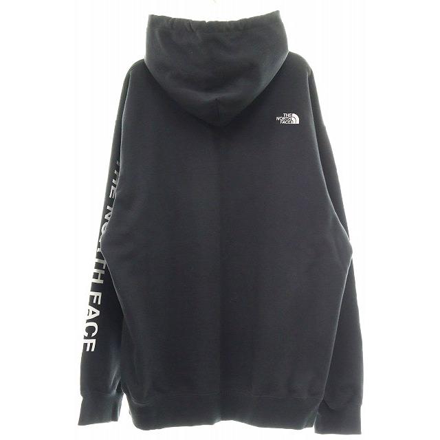 ザノースフェイス THE NORTH FACE MESSAGE LOGO HOODIE XL NT62333A メッセージ ロゴ フーディ プルオーバー パーカー ブラック240229｜vectorpremium｜02