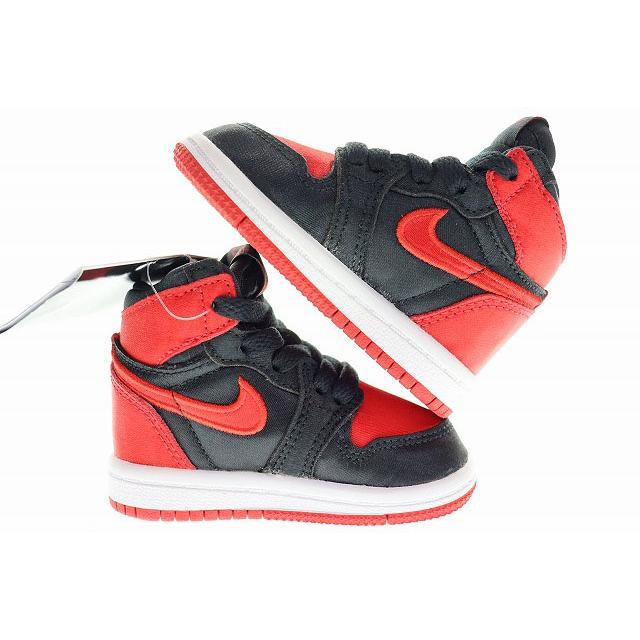 未使用品 ナイキ NIKE JORDAN 1 RETRO HIGH OG TD SATIN BRED 2023 9cm 3C FD5305-061 ジョーダン I レトロ ハイ トドラー サテン ブレッド｜vectorpremium｜03